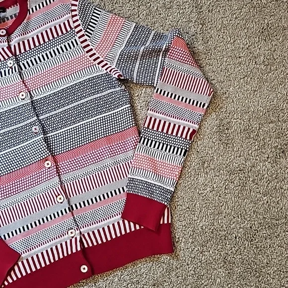 Brooks Brothers Striped Cardigan Sweater Set - Picture 4 of 14